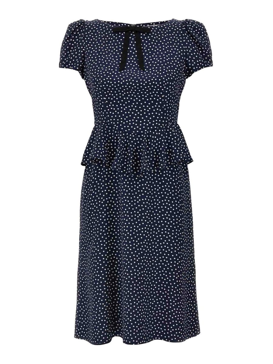 Alessandra Rich Maxi Robe - Bleu