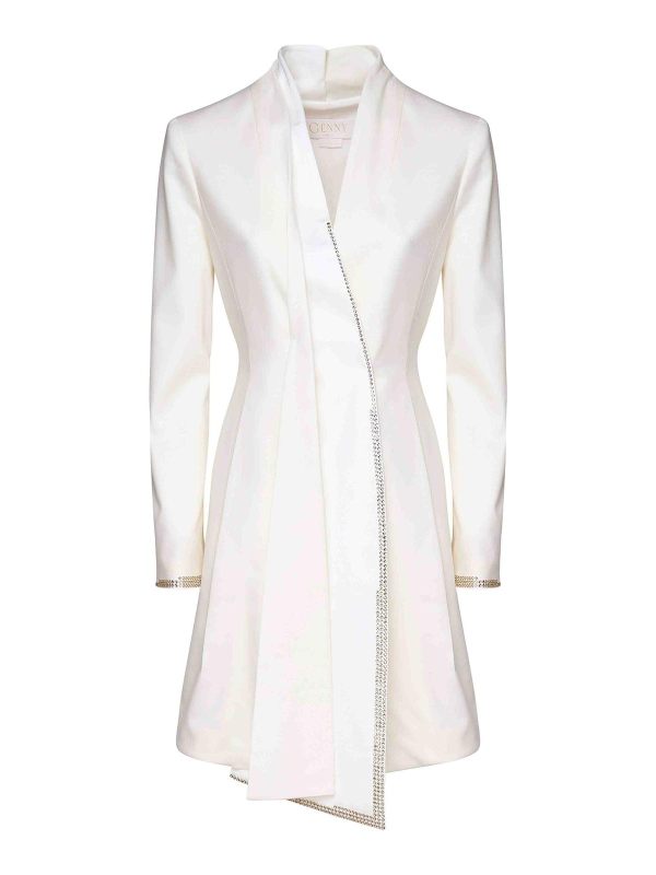 Genny Robe Au Genou - Blanc