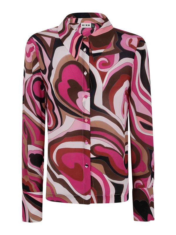 Rixo Robe Au Genou - Rose