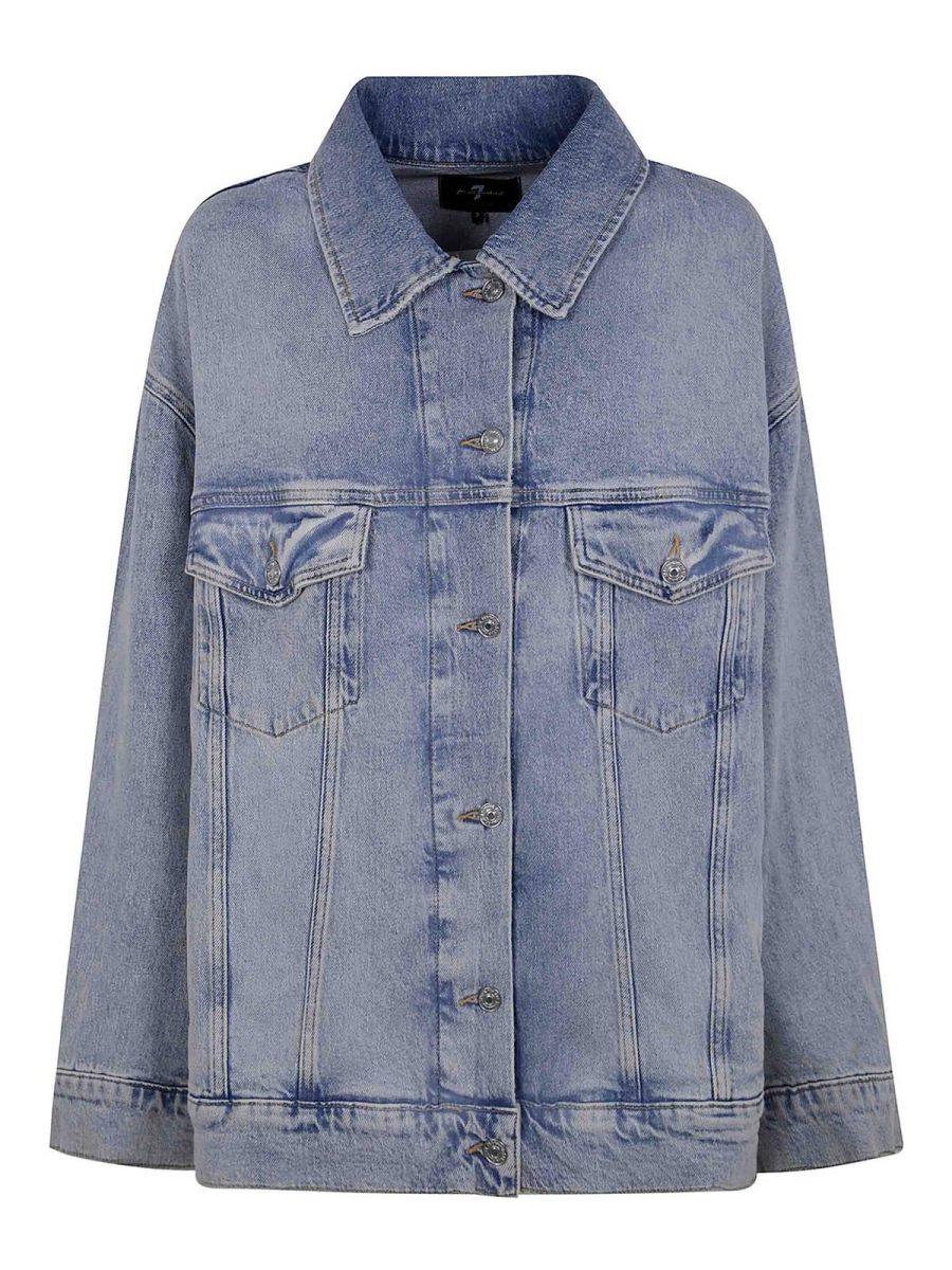 7 For All Mankind Veste Casual - Bleu