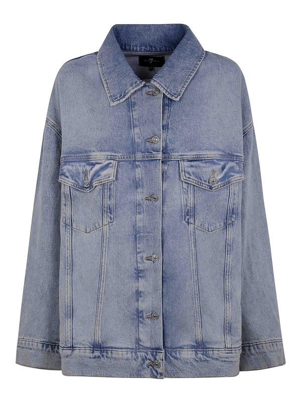 7 For All Mankind Veste Casual - Bleu