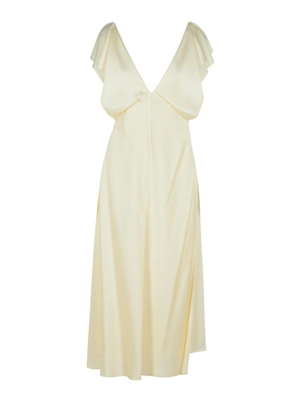 Jil Sander Robe Au Genou - Blanc