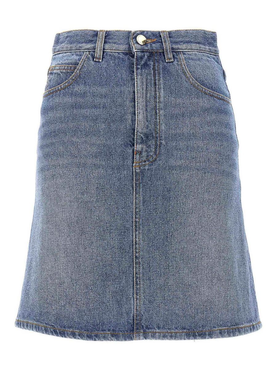 Chloe' Mini Jupe - Bleu