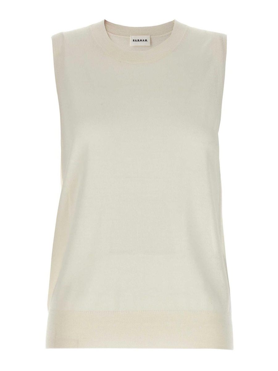 P. A.R. O.S. H. Gilet - Blanc