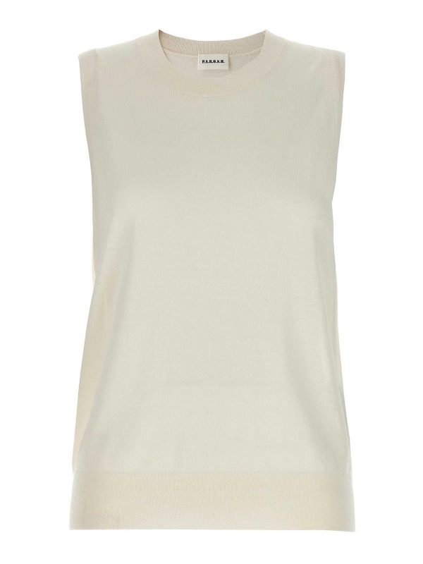 P. A.R. O.S. H. Gilet - Blanc