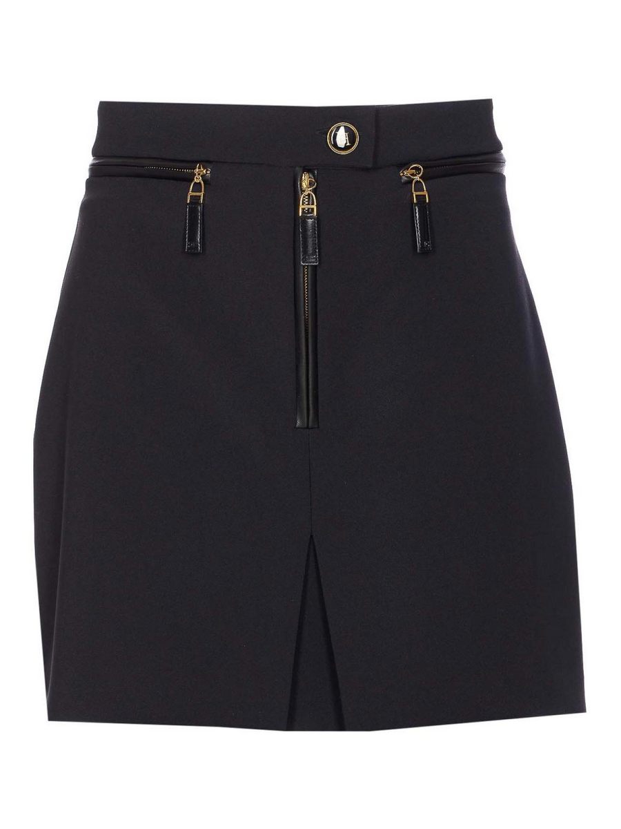 Elisabetta Franchi Jupe Midi - Noir