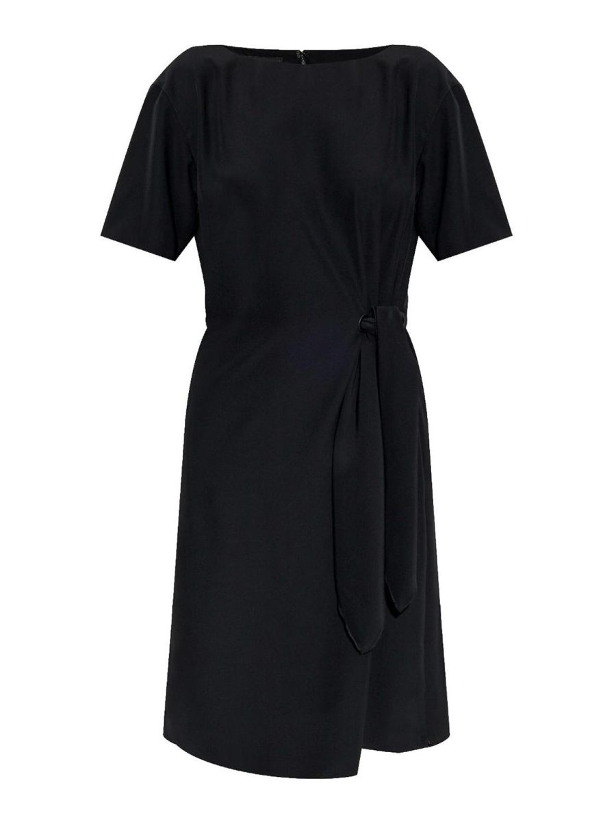 Emporio Armani Robe Au Genou - Noir