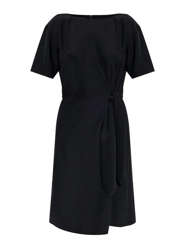 Emporio Armani Robe Au Genou - Noir