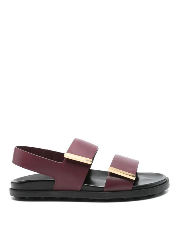 Tod's Sandales - Rouge Brun