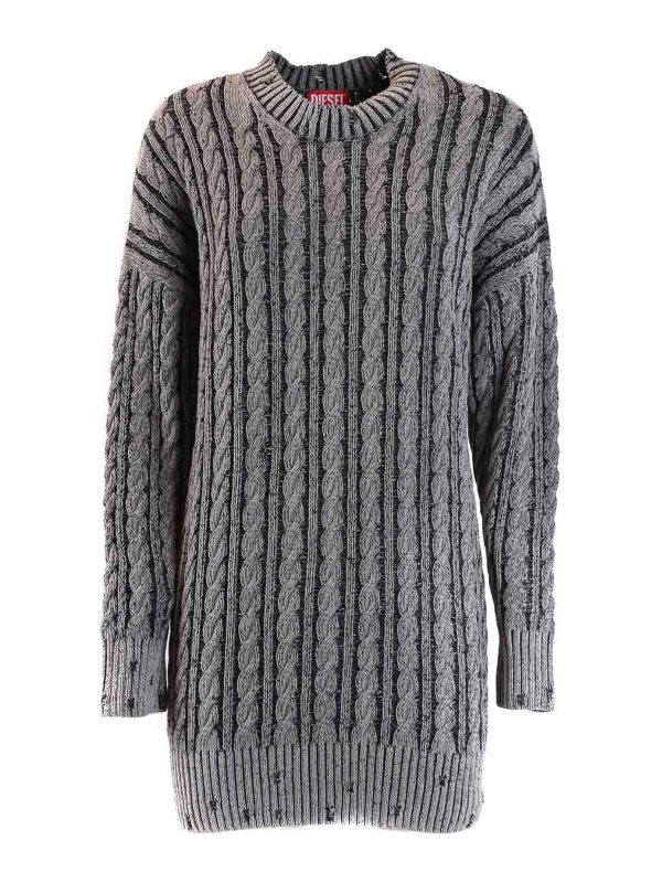 Diesel Pull Col Rond - Gris