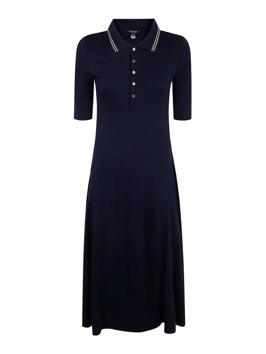 Lauren Ralph Lauren Robe Au Genou - Bleu