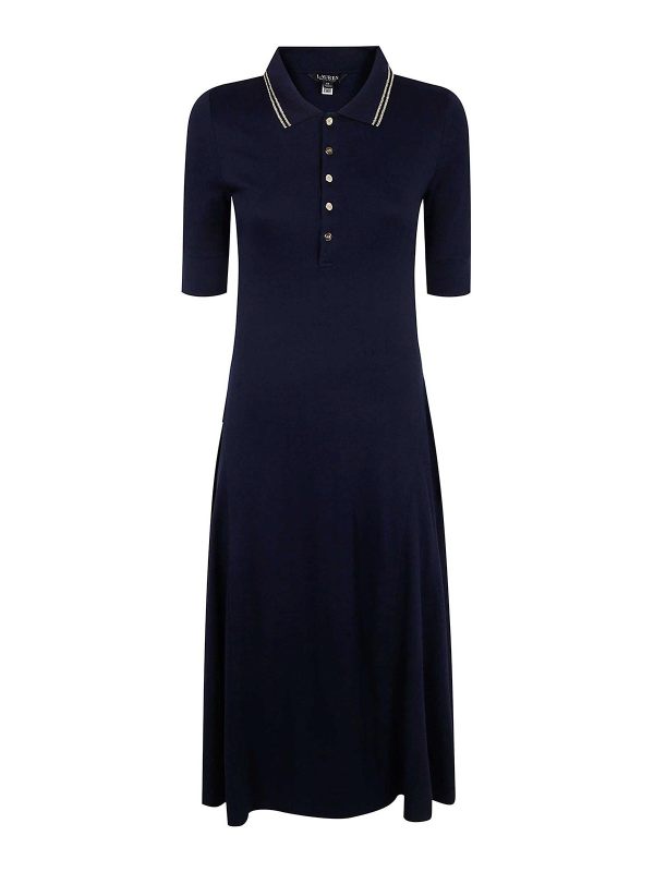 Lauren Ralph Lauren Robe Au Genou - Bleu