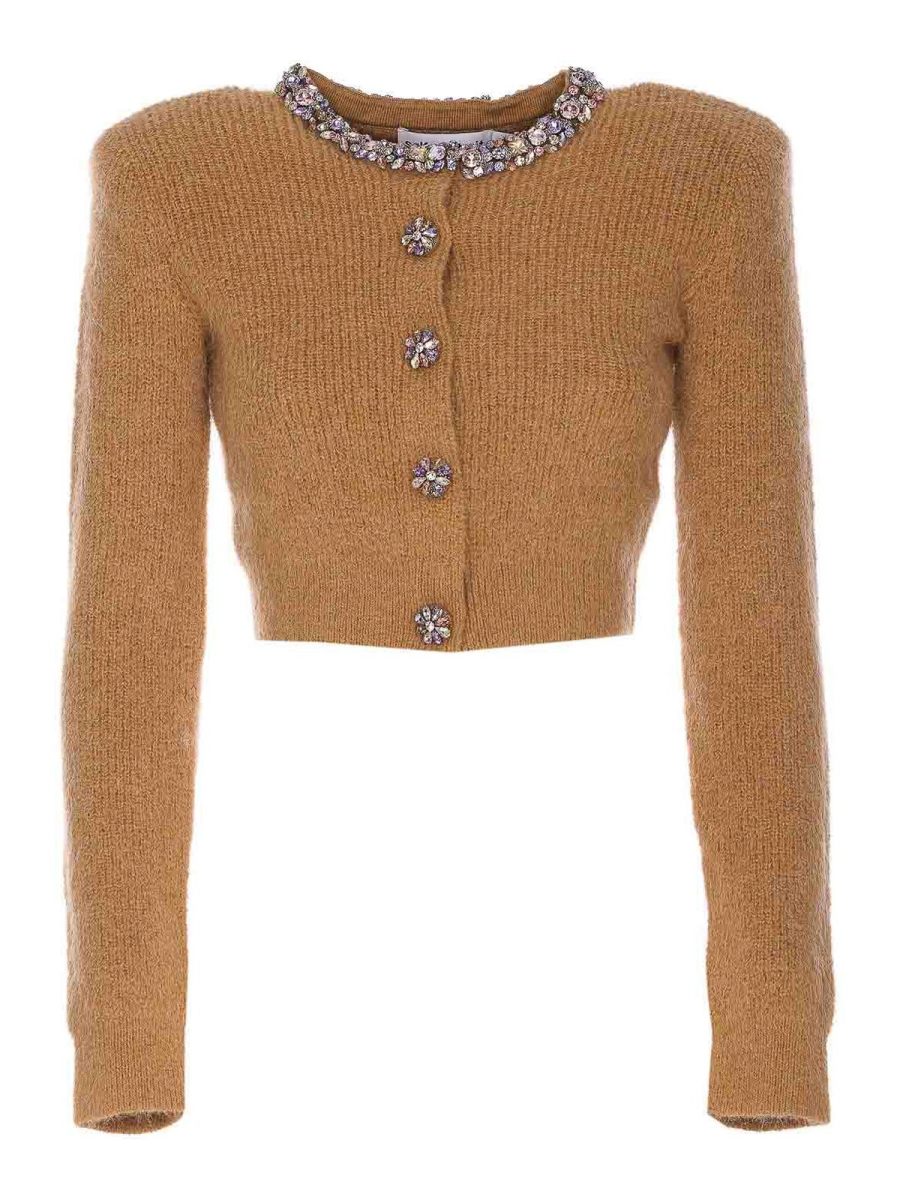 Self Portrait Cardigan - Marron