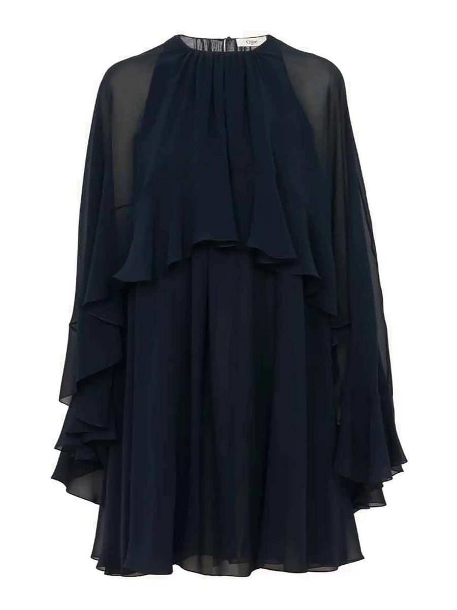 Chloe' Robe Courte - Bleu