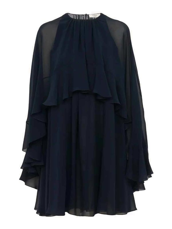 Chloe' Robe Courte - Bleu