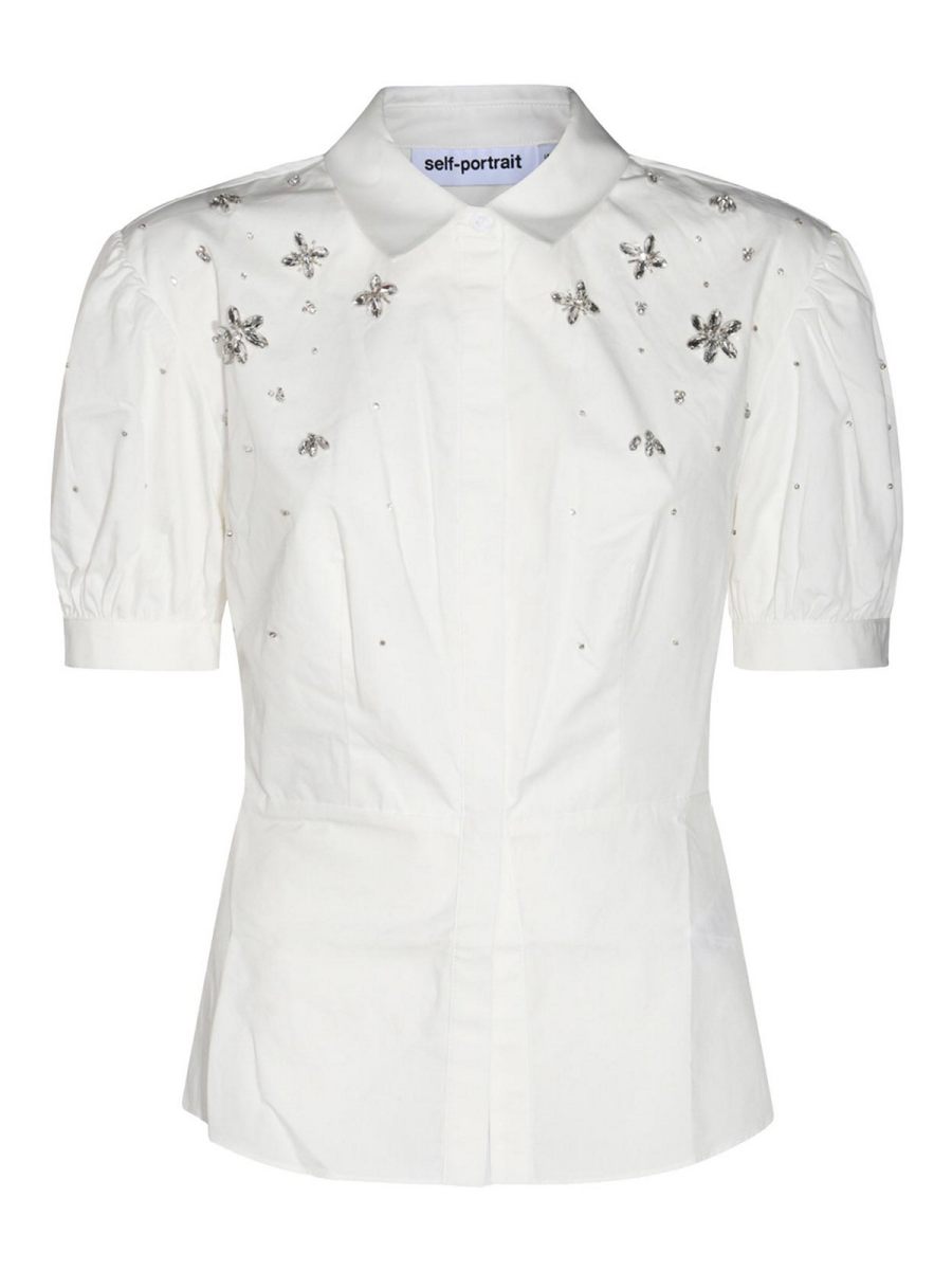 Self Portrait Chemise - Blanc