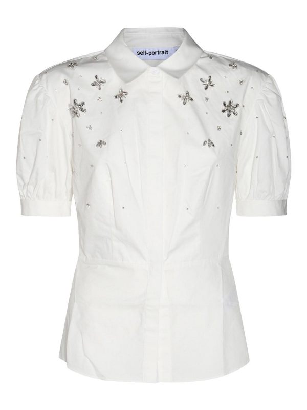 Self Portrait Chemise - Blanc