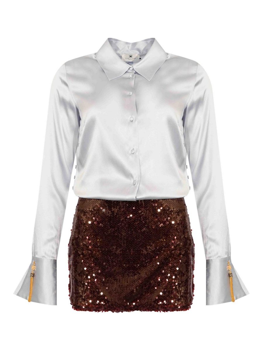 Elisabetta Franchi Robe Au Genou - Noir