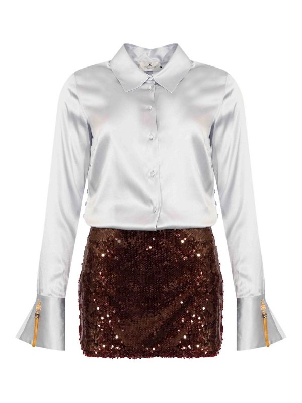 Elisabetta Franchi Robe Au Genou - Noir