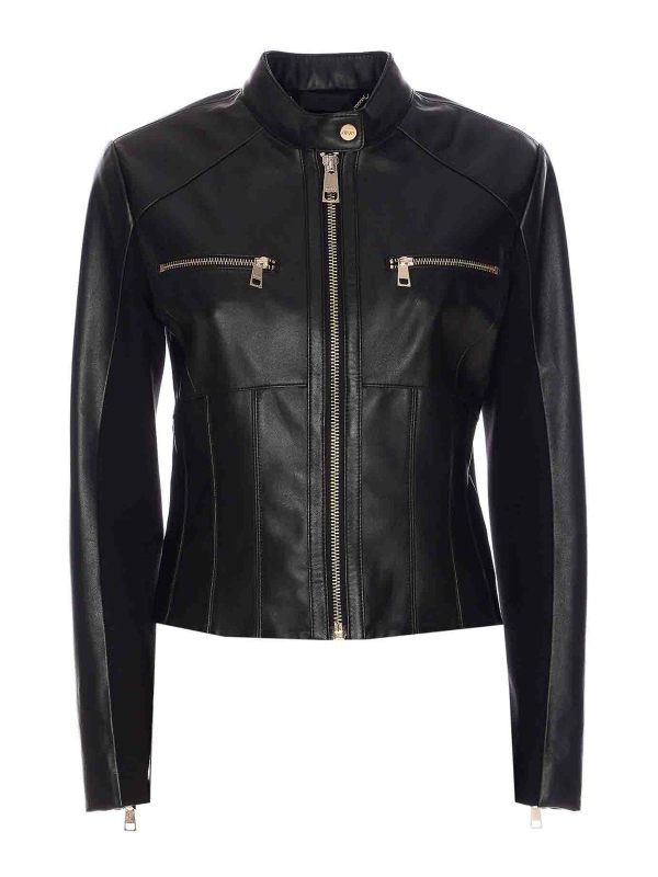 Liu Jo Blouson En Cuir - Noir
