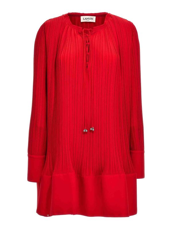 Lanvin Robe Au Genou - Rouge