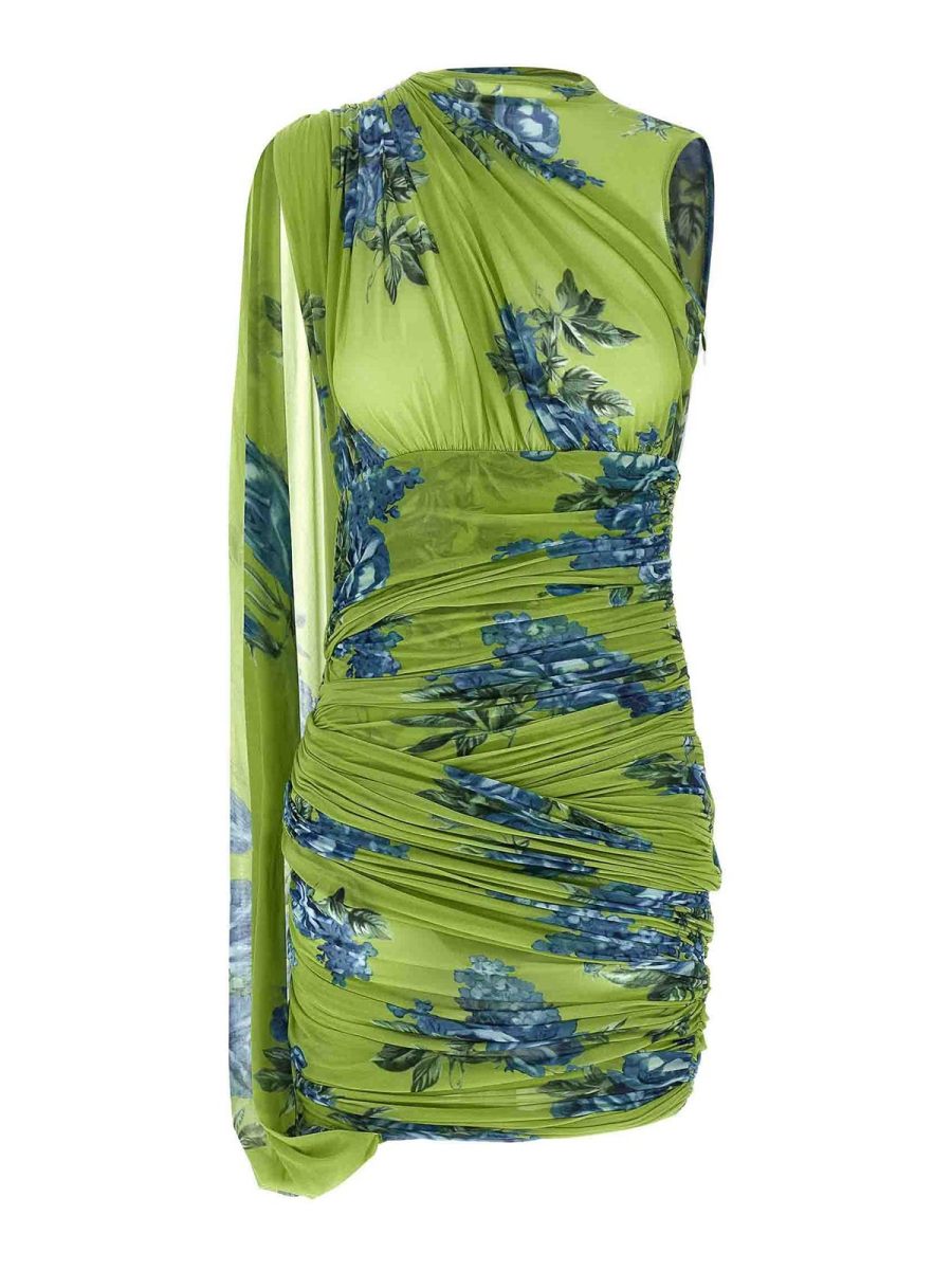 Magda Butrym Robe Au Genou - Vert