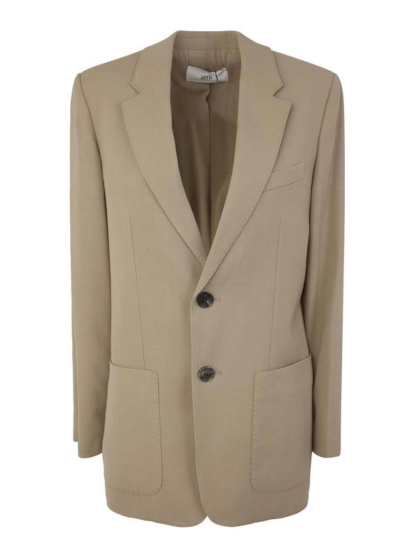 Ami Paris Veste Casual - Marron