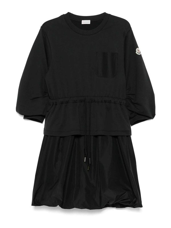 Moncler Robe Au Genou - Noir