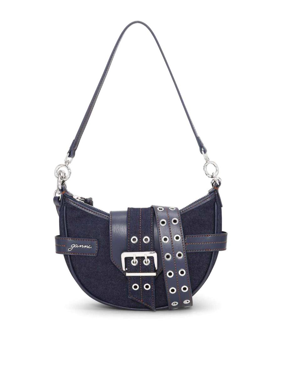 Ganni Sac Bandoulière - Bleu