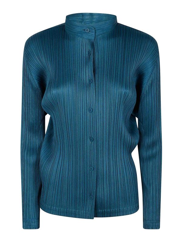 Pleats Please Issey Miyake Chemise - Vert