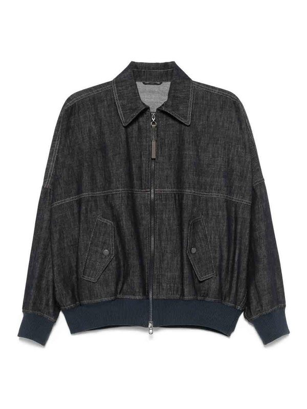 Brunello Cucinelli Veste Casual - Bleu