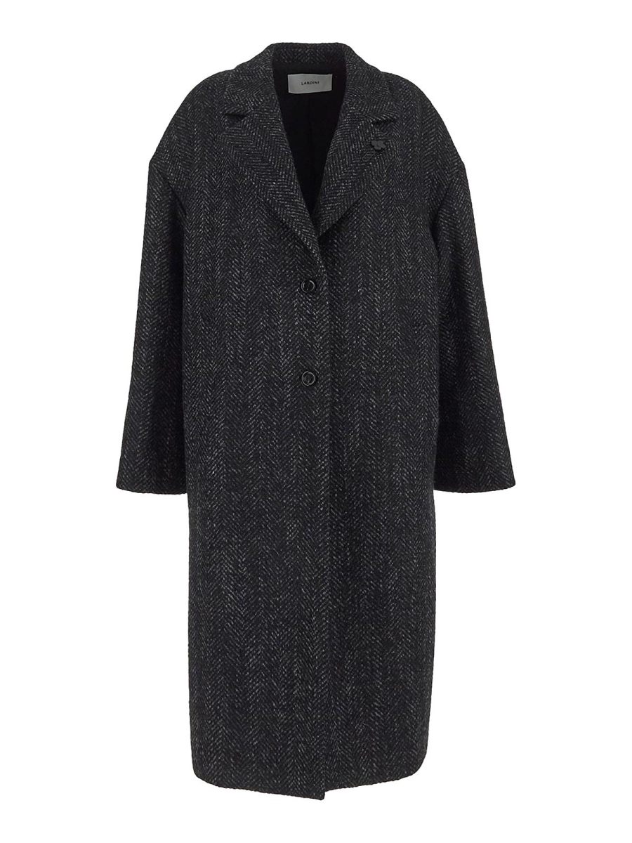 Lardini Manteau Court - Noir