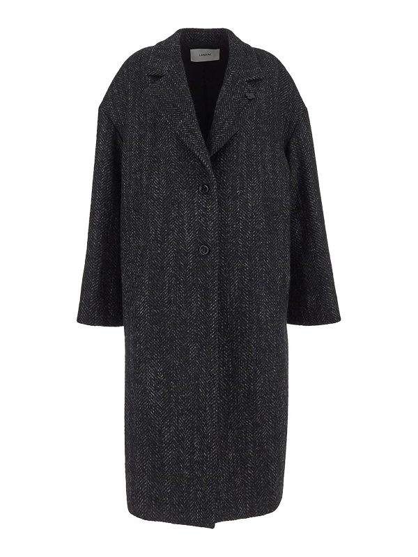 Lardini Manteau Court - Noir