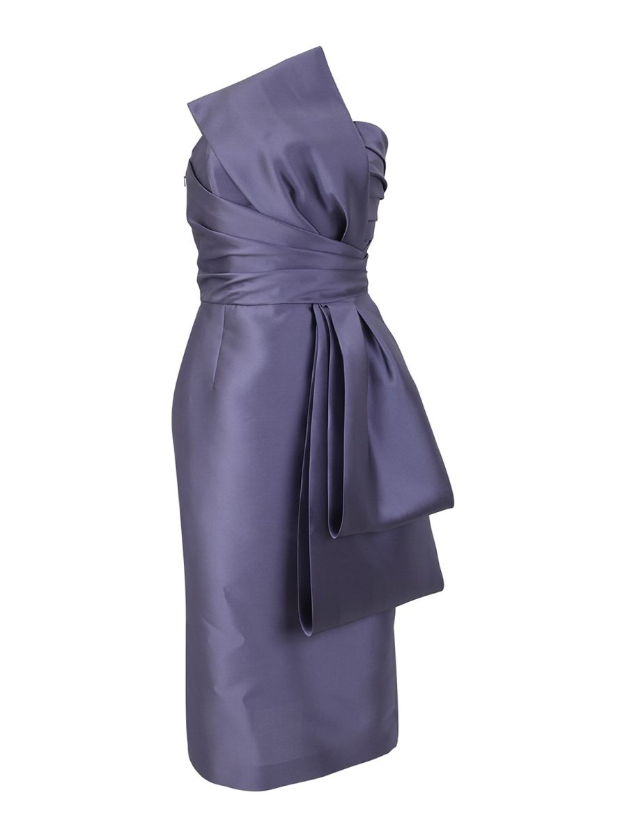 Alberta Ferretti Robe Au Genou - Rose