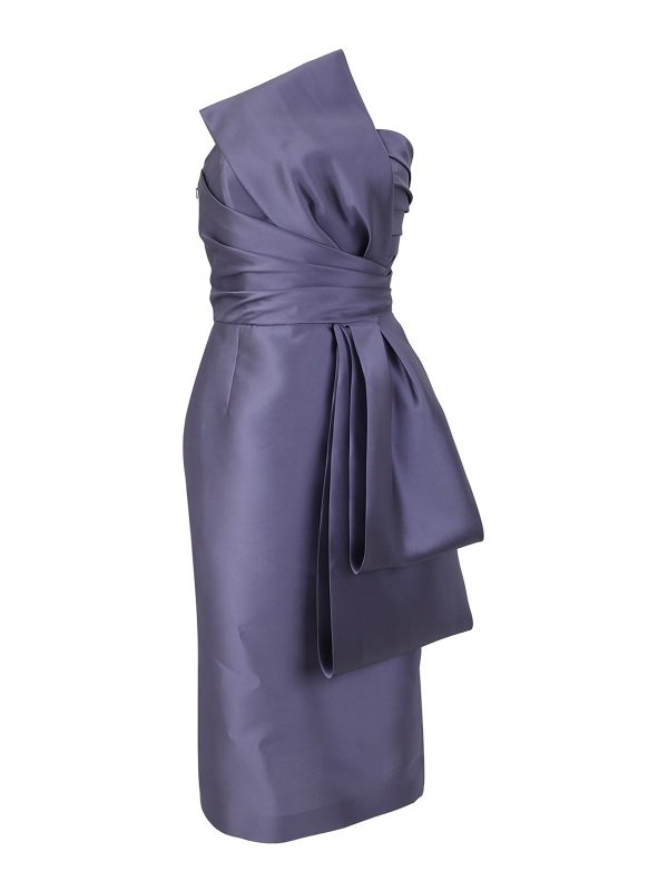 Alberta Ferretti Robe Au Genou - Rose