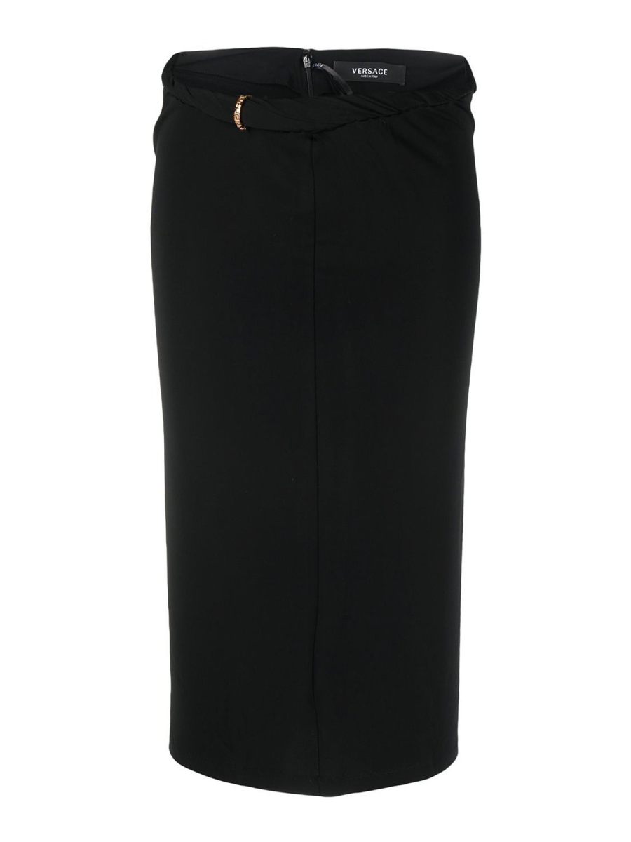 Versace Jupe Midi - Noir