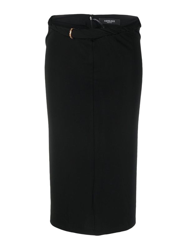 Versace Jupe Midi - Noir