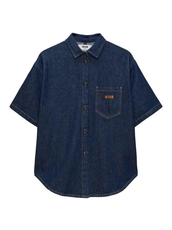 M. S.G. M. Chemise - Bleu