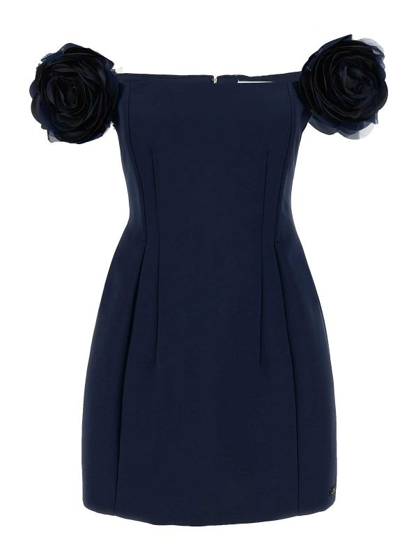 Elisabetta Franchi Robe Courte - Bleu