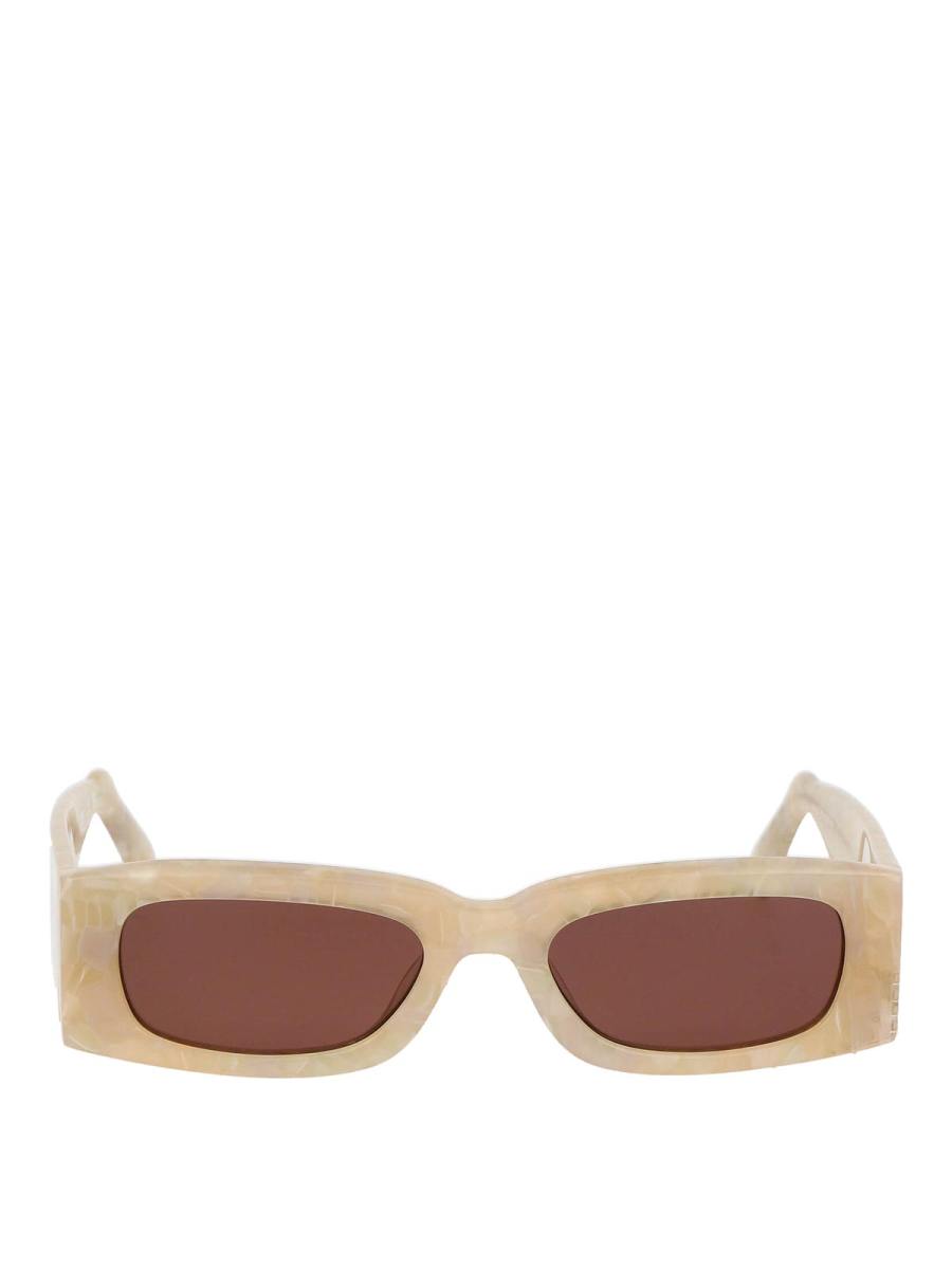 Gcds Lunettes De Soleil - Blanc