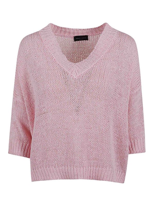 Roberto Collina Pull Col Bateau - Rose