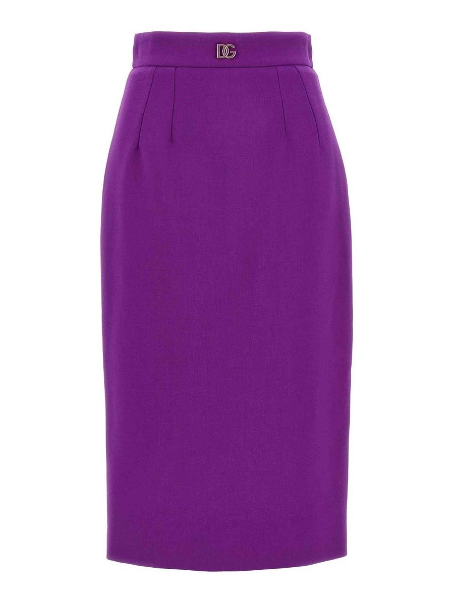Dolce & Gabbana Jupe Midi - Violet