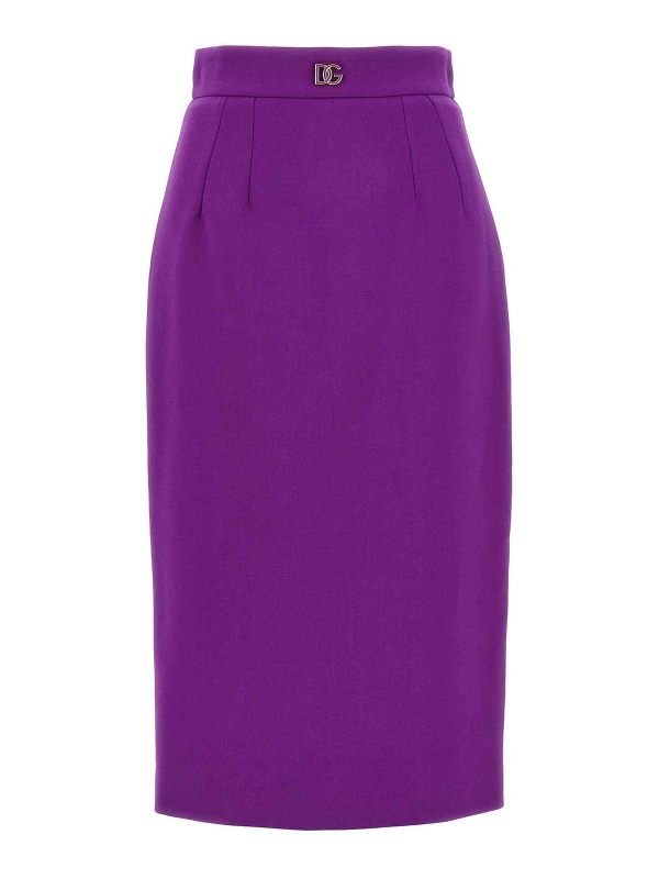 Dolce & Gabbana Jupe Midi - Violet