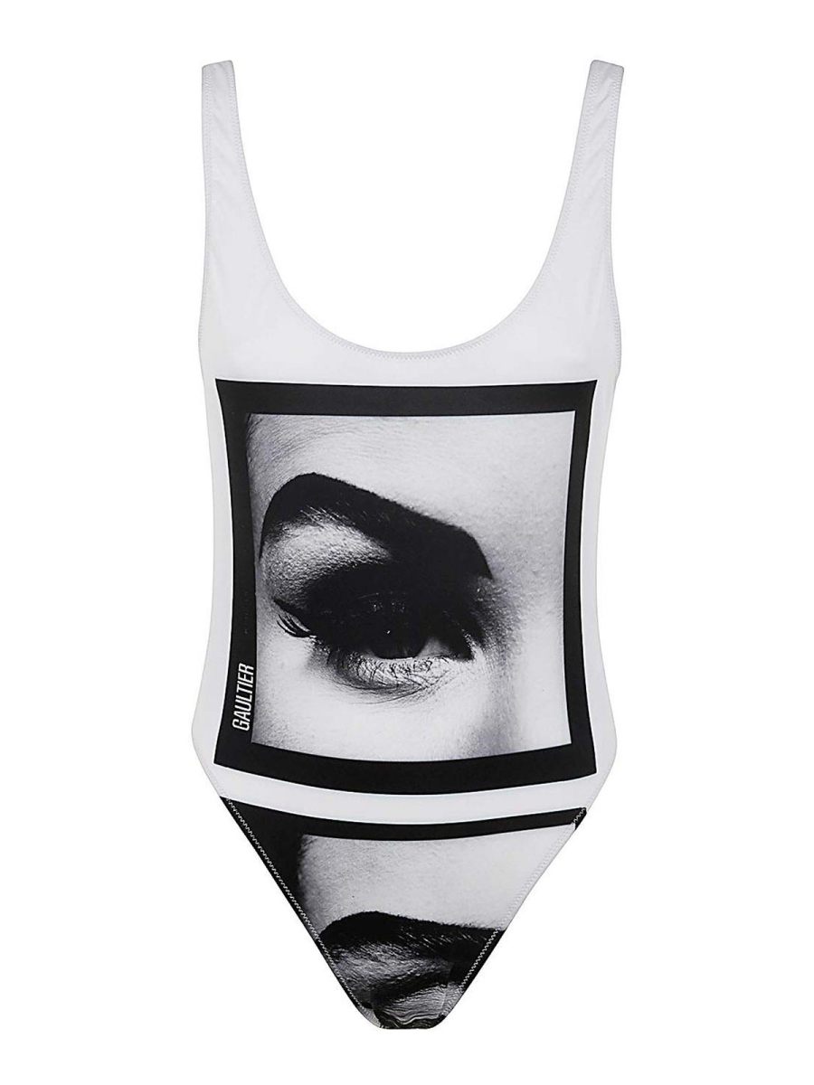 Jean Paul Gaultier Maillot De Bain - Blanc
