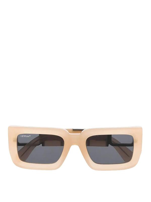 Off-White Lunettes De Soleil - Beige