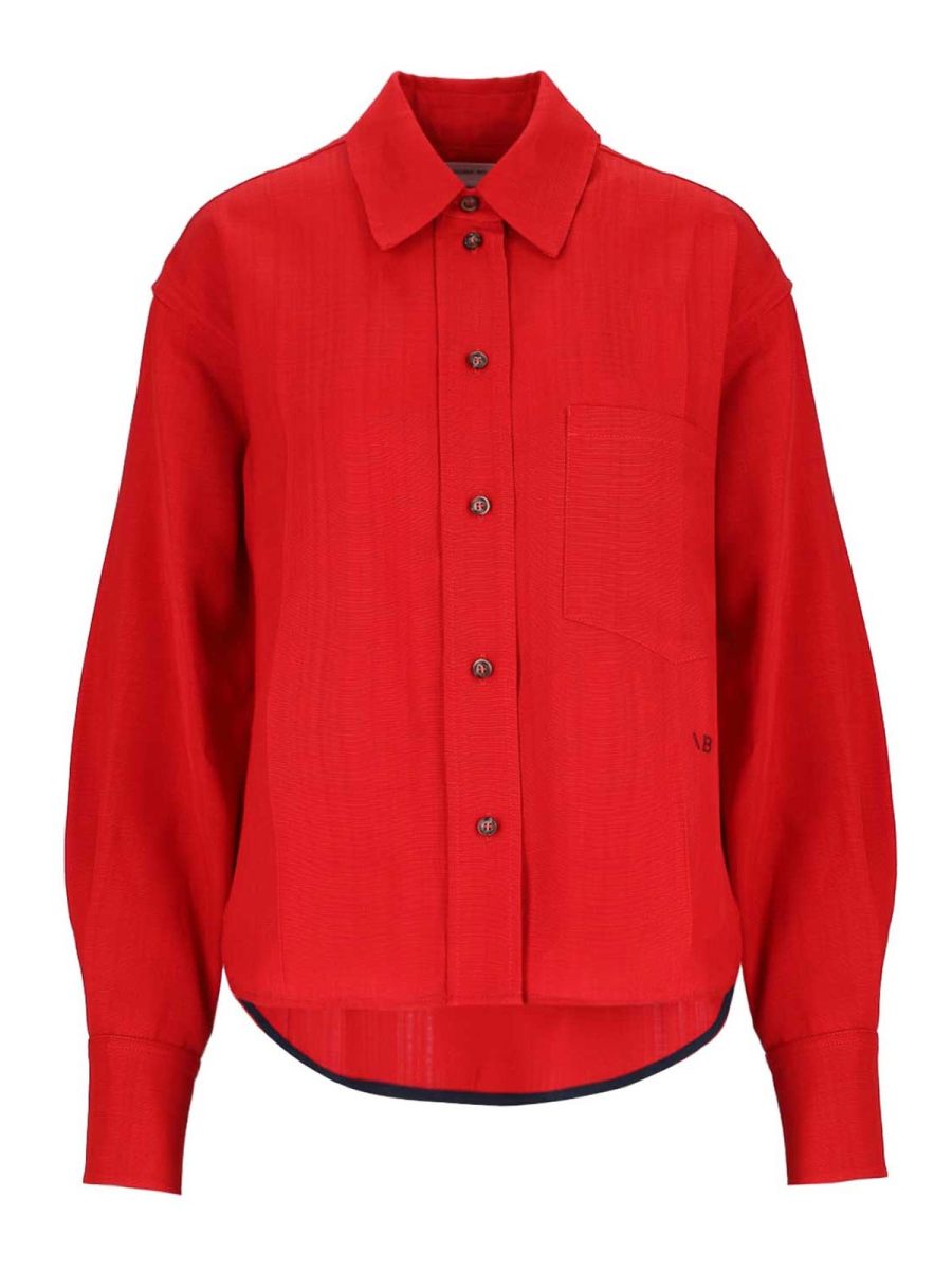Victoria Beckham Chemise - Rouge