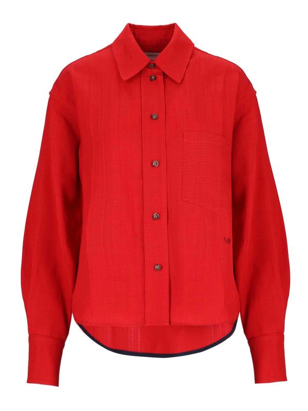 Victoria Beckham Chemise - Rouge