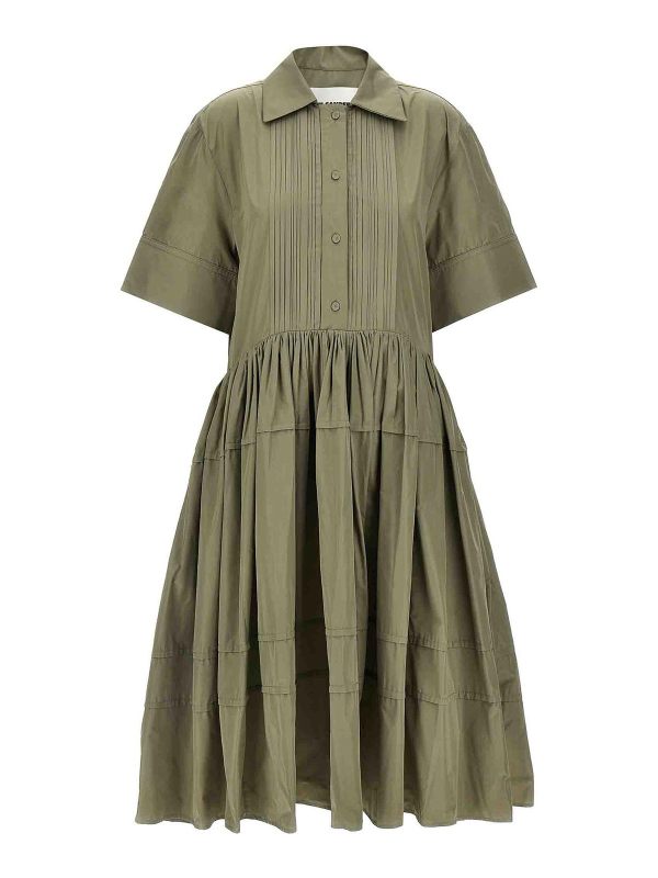 Jil Sander Maxi Robe - Vert