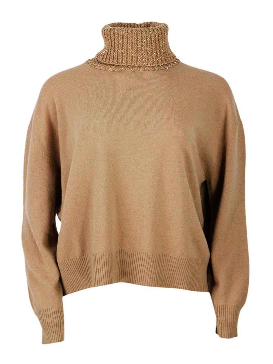 Fabiana Filippi Pull Col Rond - Marron