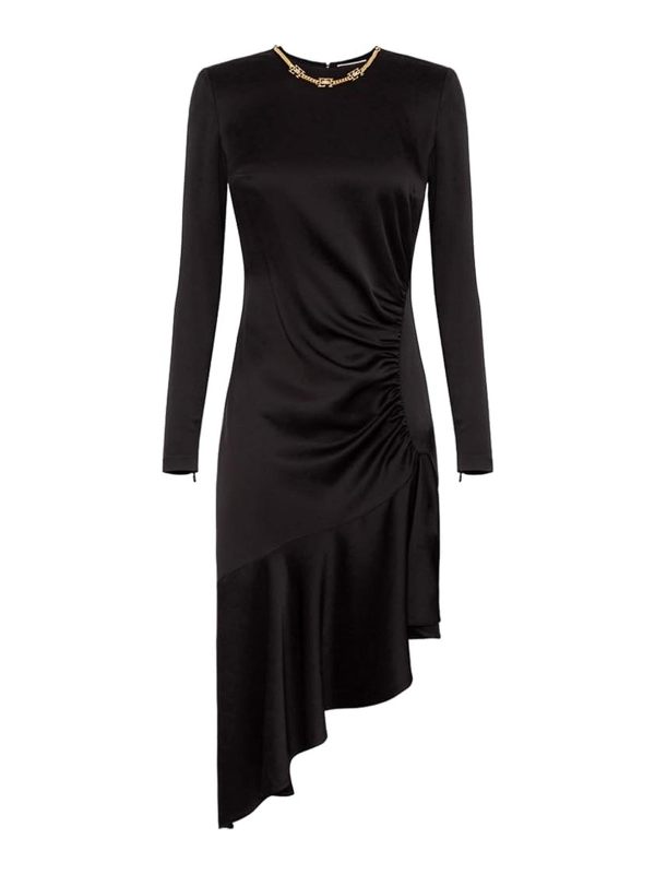 Elisabetta Franchi Robe Au Genou - Noir